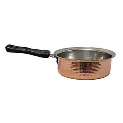 ماهیتابه مسی مدل دسته پلاستیکی کد 1