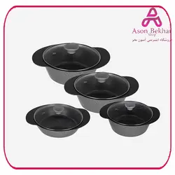 سرویس 8 پارچه پخت و پز مدل اسپیرو پونته : آسون بخر پونته, سرویس قابلمه, سرویس قابلمه پونته, سرویس قابلمه گرانیتی دسته بندی نشده محصول