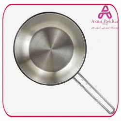 ماهیتابه  تکدسته استیل سایز 24 یونیک کد 9942