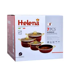 سرویس پخت و پز 7 پارچه هلنا مدل زنبوری