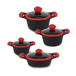 سرویس پخت و پز 8 پارچه پرنس هوم مدل redlight