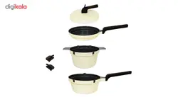 سرویس قابلمه 4 پارچه گلس لاک مدل La Petite