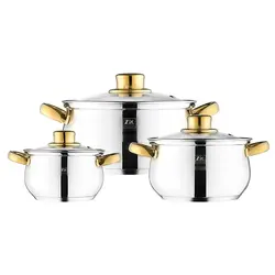 سرویس قابلمه شش پارچه زیو مدل Z-1118