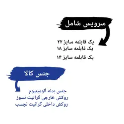 سرویس قابلمه 6 پارچه مدل Parting