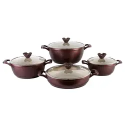 سرویس پخت و پز 8 پارچه هپی کیچن مدل Stoneline