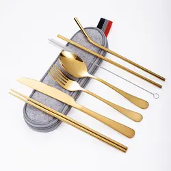 سرویس قاشق و چنگال 8 پارچه مدل مسافرتی