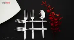 سرویس قاشق و چنگال 12 پارچه ساوان کد 4003