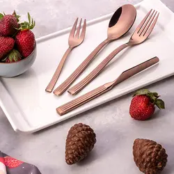 سرویس قاشق و چنگال 33 پارچه مدل پارارل 110