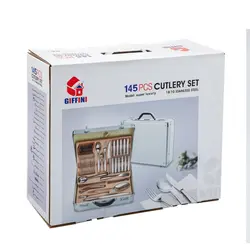 سرویس قاشق و چنگال 145 پارچه جی فی نی مدل 609 LUXURY