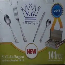 سرویس قاشق و چنگال 141 پارچه اس جی مدل بارسلونا