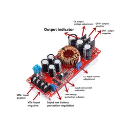 ماژول رگولاتور افزاینده ولتاژ مدل cc - cv کد HS-1200
