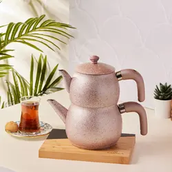 ست کتری و قوری کاراجا مدل Steelplus