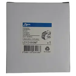 کنتاکتور سه فاز 18 آمپر لیان کد LC1 D1810M7