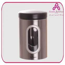 سرویس بانکه حبوبات پنجره دار استیل خارجی یک کیلویی یونیک کد 4384