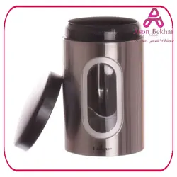 سرویس بانکه حبوبات پنجره دار استیل خارجی یک کیلویی یونیک کد 4384