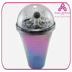 لیوان اسموتی نی دار آکرولیک کهکشانی