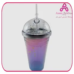 لیوان اسموتی نی دار آکرولیک کهکشانی