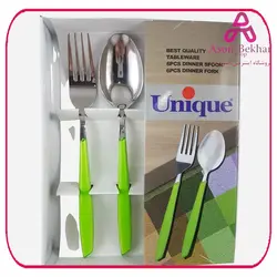 قاشق و چنگال بارسلونا ته کج 12 پارچه یونیک کد 6337
