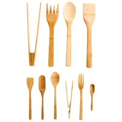 سرویس ابزار آشپزی 10 پارچه بامبوم مدل Violi