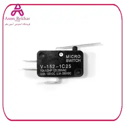 میکروسوئیچ 15A 250VAC اهرم دار 28mm مدل V-152-1C25 : آسون بخر  الکترونیک, برق و الکترونیک, کلید، سوئیچ، کیپد محصول