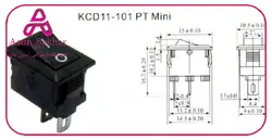 کلید راکر دو حالته کوچک دو پین 13x8x10mm : آسون بخر  الکترونیک, برق و الکترونیک, کلید، سوئیچ، کیپد محصول