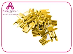 سرسیم روبردی مادگی خودرویی زرد برنجی سایز 6.3 بسته100 تایی