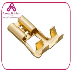 سرسیم کولری پرچمی برنجی مادگی سایز 6.3 بسته250 تایی