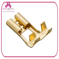 سرسیم کولری پرچمی برنجی مادگی سایز 6.3 بسته250 تایی