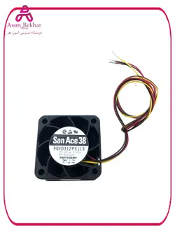 جت فن 12V-0.6A چهار سیمه سایز 3.8X3.8 ضخامت 2.8 سانت مارک Sanyo Denki مدل 9GV0312P3J13 : آسون بخر  الکترونیک, برق و الکترونیک, فن و محافظ فن محصول