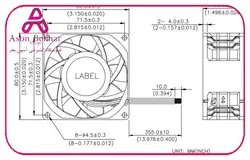 جت فن 12V-1.86A سایز 8x8x3.8 مارک DELTA مدل PFC0812DE : آسون بخر  الکترونیک, برق و الکترونیک, فن و محافظ فن محصول