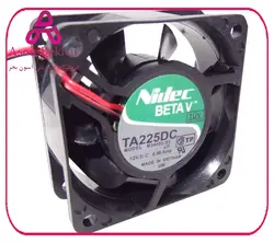 جت فن بلبرینگی 12V-0.58A سایز 6x6x2.5 مارک NIDEC مدل TA225DC  M34605-55