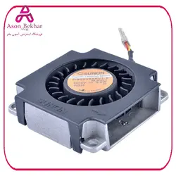 فن مینی بلوور 5 ولت سه سیمه سایز 2.5X2.5 مارک SUNON مدل GB0535AFV1 دارای هیت سینک فلزی
