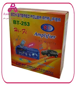 آمپلی فایر بلوتوثی دوبل 300W فلش خور TELI مدل BT-253