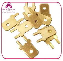 سرسیم روبردی نری کولری کوتاه زرد برنجی سایز 6.3 بسته100 تایی : آسون بخر  الکترونیک, برق و الکترونیک, سوكت، کانکتور، فیش محصول