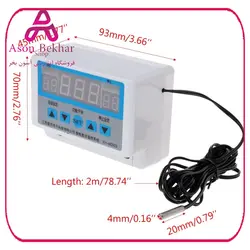 ترموستات دیجیتال و تایمر 220VAC مدل XH-W3103