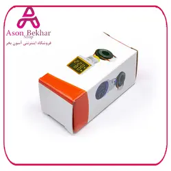 ولتمتر و آمپرمتر چراغ سیگنالی  AC500V-100A زرد مربعی مدل AD16-22FVA