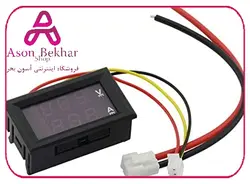 آمپرمتر ولتمتر DC روپنلی 100 آمپر 0v-100v شنت خور