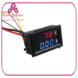 آمپرمتر ولتمتر DC روپنلی 100 آمپر 0v-100v شنت خور