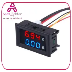 آمپرمتر ولتمتر DC روپنلی 100 آمپر 0v-100v شنت خور