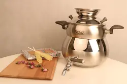 کتری تک استیل شیردار سایه3 لیتر نزاز 3006