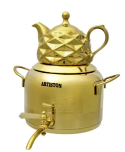 آرتیستون کتری و قوری شیردار استیل تمام طلایی PVD مدل 596 :تیر ۱, ۱۴۰۲ آسون بخر  خانه و آشپزخانه, کتری و قوری محصول