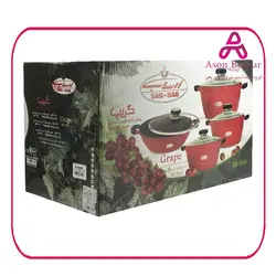 زرساب سرویس پخت و پز 8 پارچه  سری گریپ مدل RP-7610