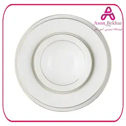 چینی زرین سرویس 28 پارچه غذاخوری سپید صدف