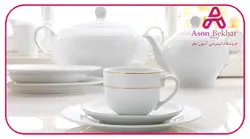 چینی زرین سرویس 28 پارچه غذاخوری سپید صدف