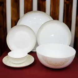 سرویس ارکوپال 6 نفره 26 پارچه گلدن اپال طرح صدف