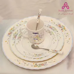 قاشق شربت و مربا خوری دسته سرامیک مدل ویکتوریا