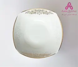 کاسه ماست چینی لورین مدل پردیس طلایی