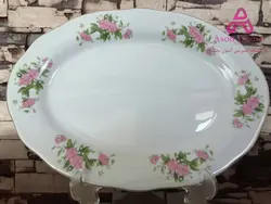 دیس کباب چینی مدل ورتی گل قرمز