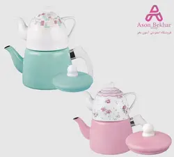 کتری قوری لعابی یونیک مدل 7531 : آسون بخر  کتری و قوری محصول