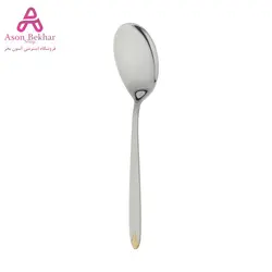 قاشق و چنگال سرو سالاد ناب استیل مدل پالرمو کد SZ-300-01